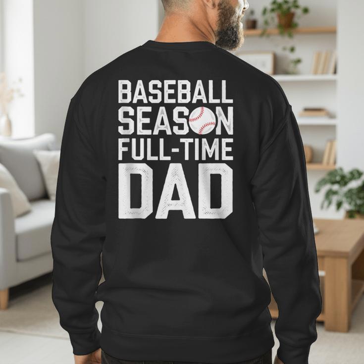 Baseball Dad Father Homerun Fathers Day Baseball Lovers Men's Sweatshirt Back Print Baseball Dad Father Homerun Fathers Day Baseball Lovers Men's Sweatshirt Back Print