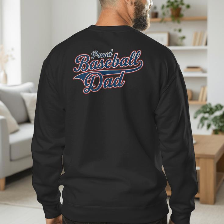Baseball Dad Graphic Men's Sweatshirt Back Print Baseball Dad Graphic Men's Sweatshirt Back Print