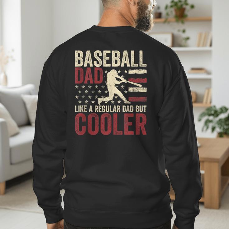 Baseball Dad Vintage Baseball Father’s Day Men's Sweatshirt Back Print Baseball Dad Vintage Baseball Father’s Day Men's Sweatshirt Back Print