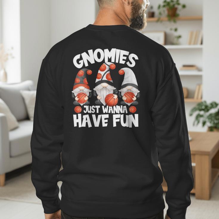 Basketball Gnomies Have Fun For Baseball Dad And Coach Men's Sweatshirt Back Print Basketball Gnomies Have Fun For Baseball Dad And Coach Men's Sweatshirt Back Print