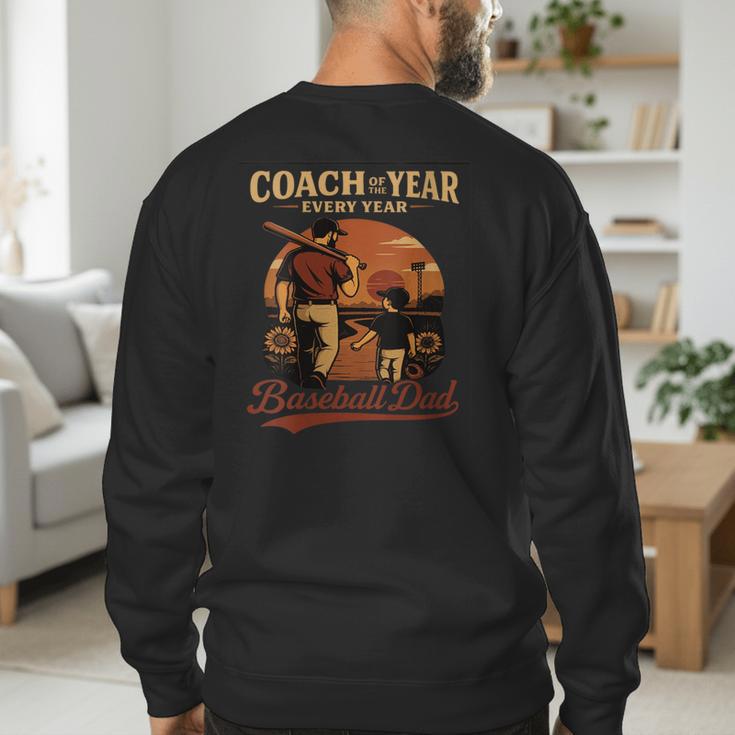 Coach Of The Year – Baseball Dad Every Year Men's Sweatshirt Back Print Coach Of The Year – Baseball Dad Every Year Men's Sweatshirt Back Print