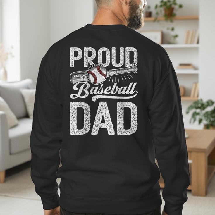 Dad Baseball For Men Proud Baseball Dad & Son Men's Sweatshirt Back Print Dad Baseball For Men Proud Baseball Dad & Son Men's Sweatshirt Back Print