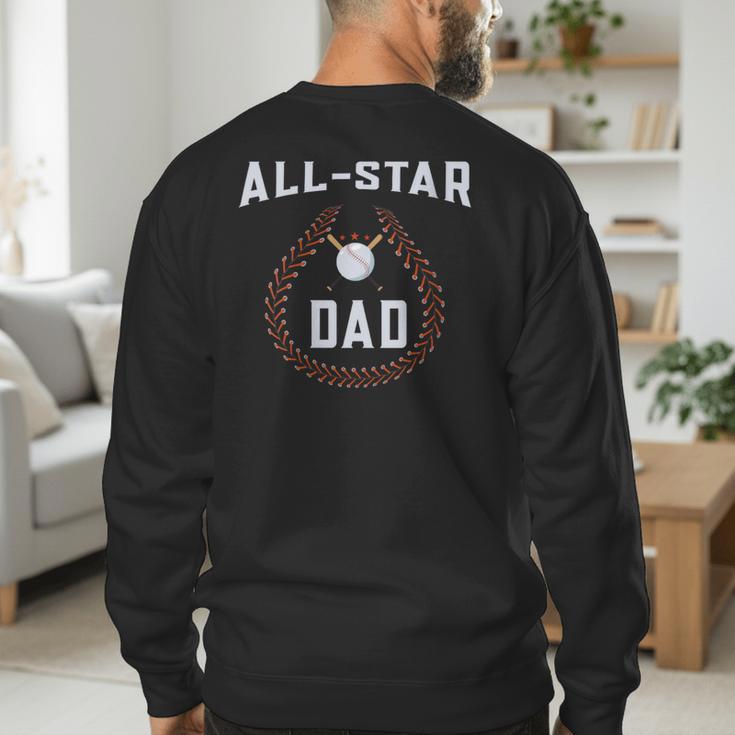 Dad Baseball Tee For Men And Dad Birthday Baseball Dad Men's Sweatshirt Back Print Dad Baseball Tee For Men And Dad Birthday Baseball Dad Men's Sweatshirt Back Print