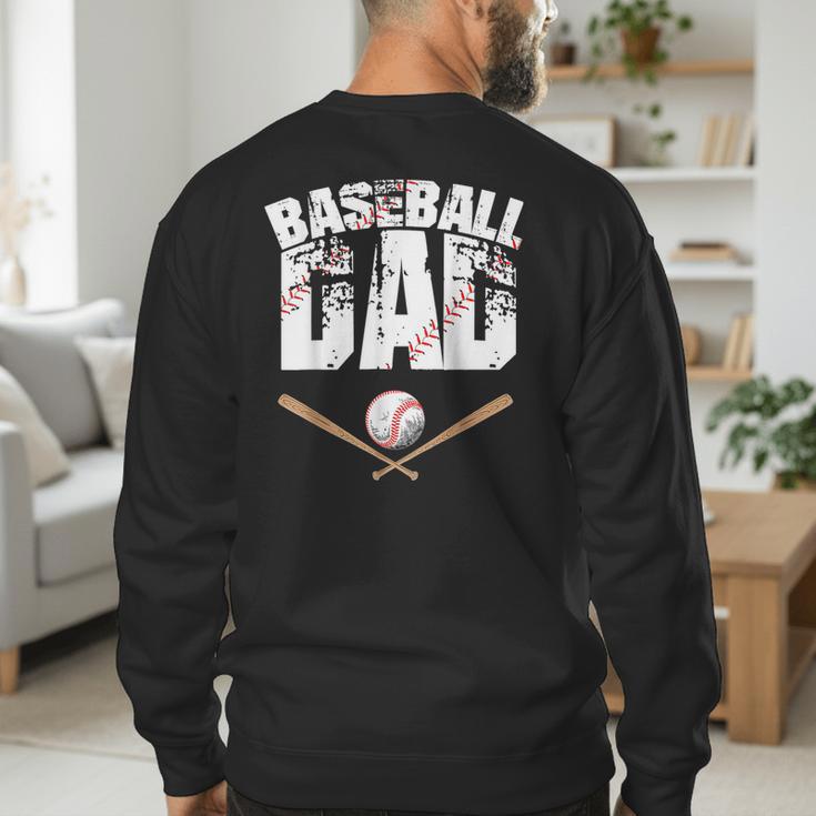 Fathers Day Baseball Dad Men's Sweatshirt Back Print Fathers Day Baseball Dad Men's Sweatshirt Back Print