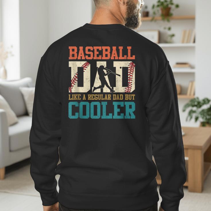 Vintage Baseball Dad Like a Regular Dad But Cooler Men Men's Sweatshirt Back Print Vintage Baseball Dad Like a Regular Dad But Cooler Men Men's Sweatshirt Back Print