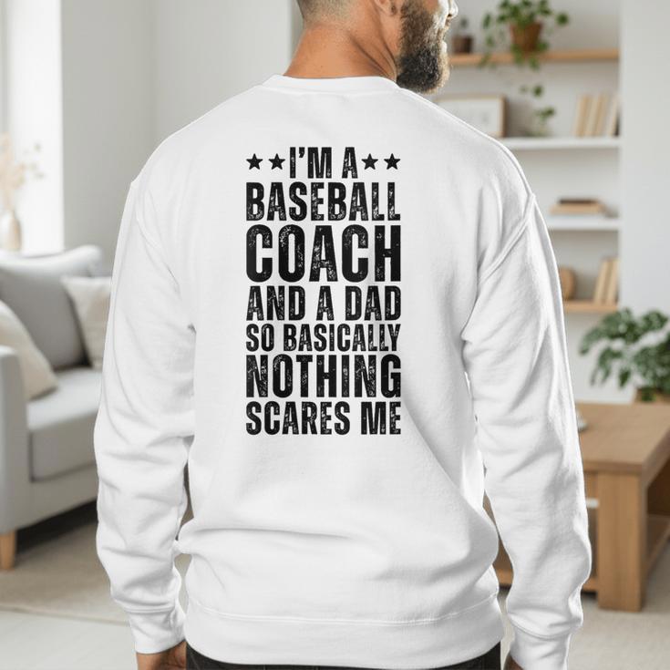 Baseball Coach And A Dad So Basically Baseball Dad Men's Sweatshirt Back Print Baseball Coach And A Dad So Basically Baseball Dad Men's Sweatshirt Back Print