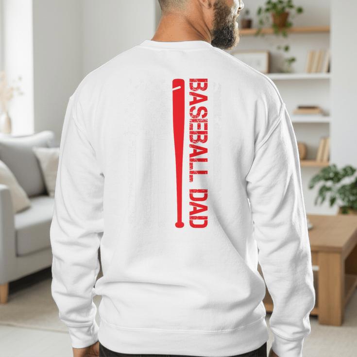 Baseball Dad Baseball American US Flag Baseball Sport Team Premium Men's Sweatshirt Back Print Baseball Dad Baseball American US Flag Baseball Sport Team Premium Men's Sweatshirt Back Print