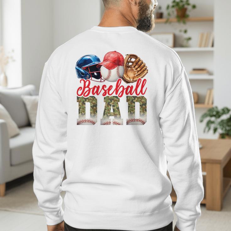 Baseball Dad Camo Father's Day Baseball Stuff Men Premium Men's Sweatshirt Back Print Baseball Dad Camo Father's Day Baseball Stuff Men Premium Men's Sweatshirt Back Print