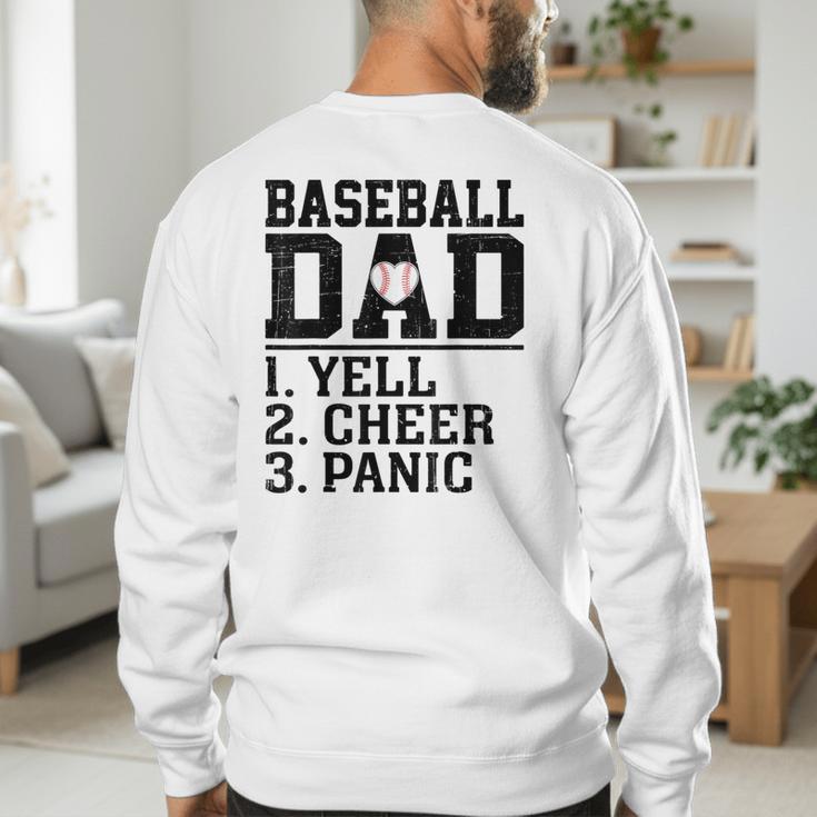 Baseball Dad Parent Of Player Family Sports Fan Lover Men's Sweatshirt Back Print Baseball Dad Parent Of Player Family Sports Fan Lover Men's Sweatshirt Back Print