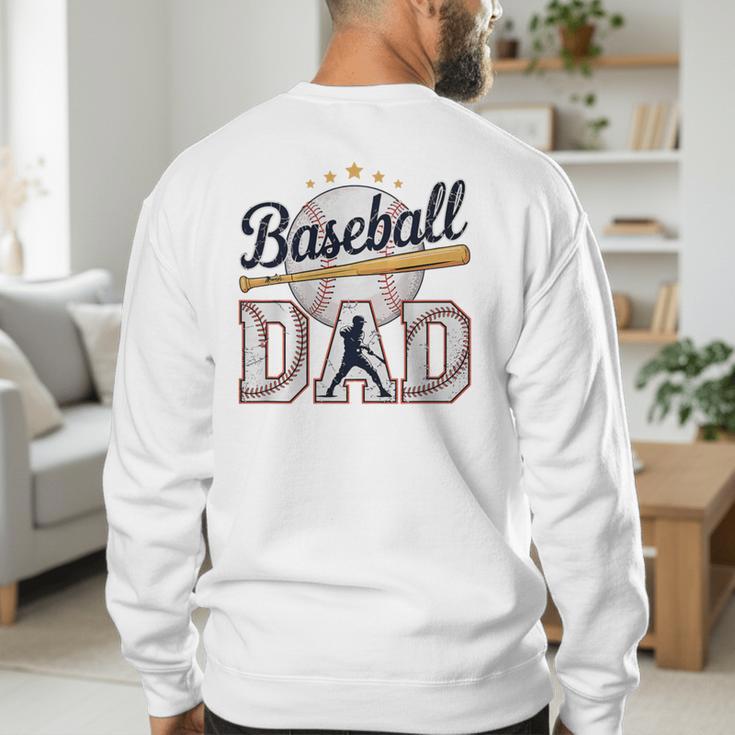 Baseball Dad Player Cool Retro Sports Fan Father's Day Premium Tri-Blend Men's Sweatshirt Back Print Baseball Dad Player Cool Retro Sports Fan Father's Day Premium Tri-Blend Men's Sweatshirt Back Print