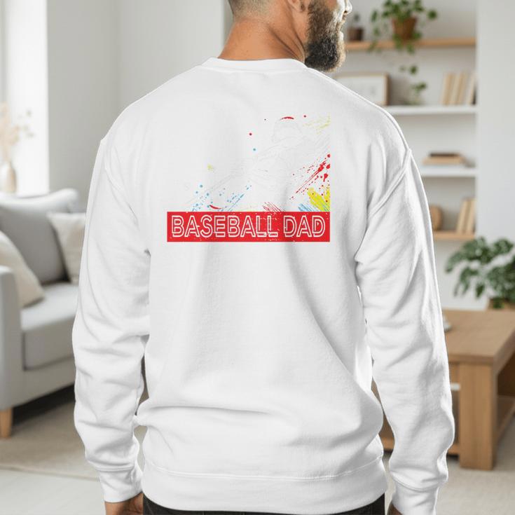 Baseball Dad Baseball Pop Art Baseball Sport Team Premium Men's Sweatshirt Back Print Baseball Dad Baseball Pop Art Baseball Sport Team Premium Men's Sweatshirt Back Print