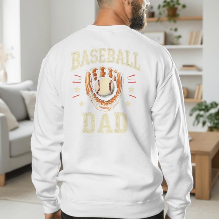 Baseball Dad Premium Men's Sweatshirt Back Print Baseball Dad Premium Men's Sweatshirt Back Print