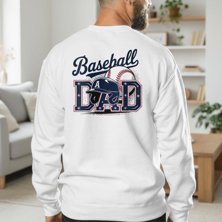Baseball Dad Proud Fathers Sports Gear Men's Sweatshirt Back Print Baseball Dad Proud Fathers Sports Gear Men's Sweatshirt Back Print