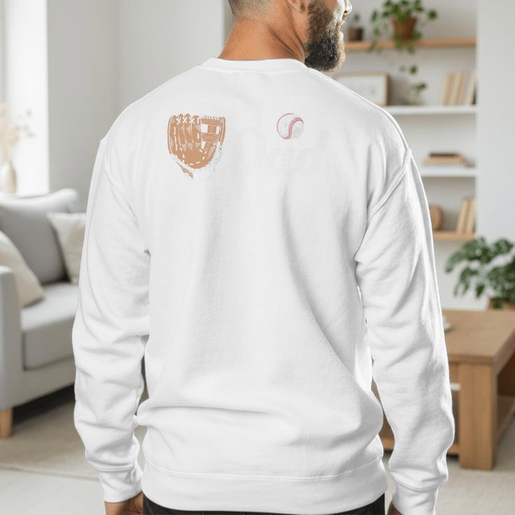 Baseball Dad Softball Dad Father's Day Premium Men's Sweatshirt Back Print Baseball Dad Softball Dad Father's Day Premium Men's Sweatshirt Back Print