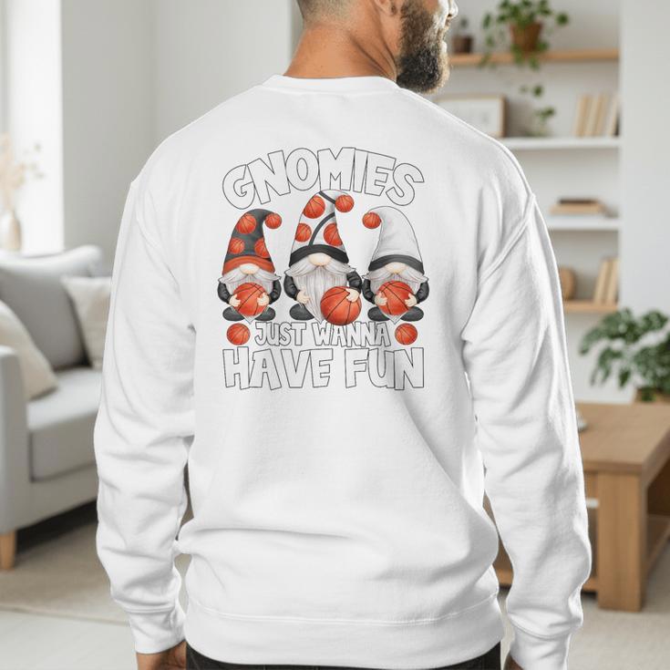 Basketball Gnomies Have Fun For Baseball Dad And Coach Premium Men's Sweatshirt Back Print Basketball Gnomies Have Fun For Baseball Dad And Coach Premium Men's Sweatshirt Back Print