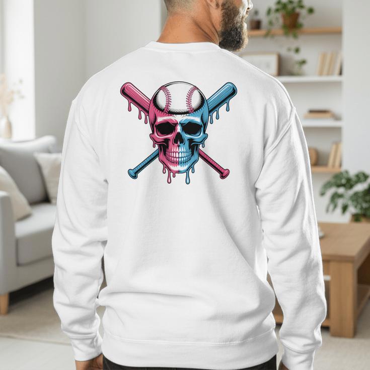 Cool Baseball Ice Cream Dripping Baseball Dad Baseball Lover Premium Men's Sweatshirt Back Print Cool Baseball Ice Cream Dripping Baseball Dad Baseball Lover Premium Men's Sweatshirt Back Print