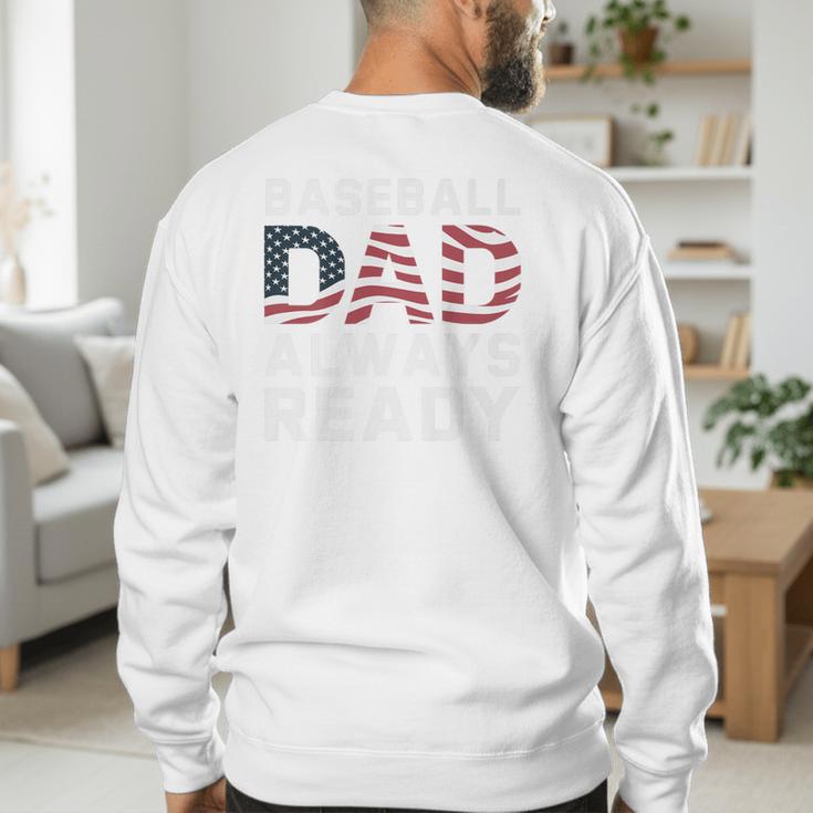 Homerun Baseball Dad Baseball Lovers Father Fathers Day Premium Men's Sweatshirt Back Print Homerun Baseball Dad Baseball Lovers Father Fathers Day Premium Men's Sweatshirt Back Print