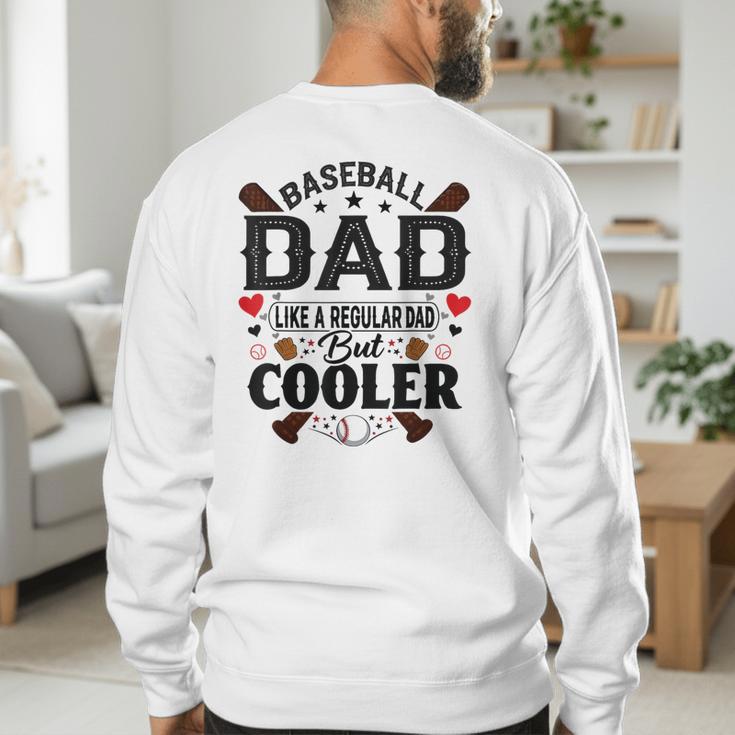 Men Baseball Dad Like a Regular Dad But Cooler Men's Sweatshirt Back Print