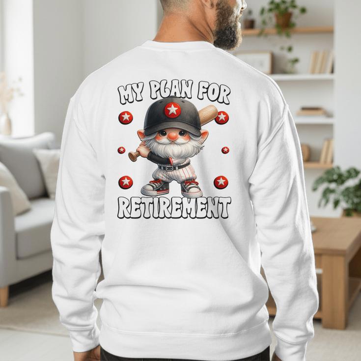 Retired Baseball Dad Coach Gnome For Baseball Retirement Premium Tri-Blend Men's Sweatshirt Back Print Retired Baseball Dad Coach Gnome For Baseball Retirement Premium Tri-Blend Men's Sweatshirt Back Print