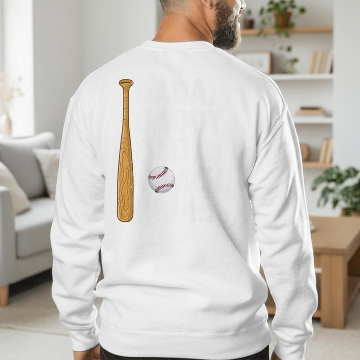 Retro Dada Daddy Dad Coach Bruh Baseball Dad Fathers Day Men Premium Men's Sweatshirt Back Print Retro Dada Daddy Dad Coach Bruh Baseball Dad Fathers Day Men Premium Men's Sweatshirt Back Print