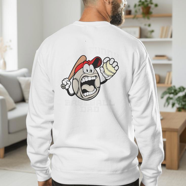 Super Baseball Dad Premium Men's Sweatshirt Back Print Super Baseball Dad Premium Men's Sweatshirt Back Print