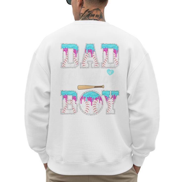Ice Cream Baseball Dad Birthday Boy Drip Bat Sweet Baseball Premium Men's Sweatshirt Back Print
