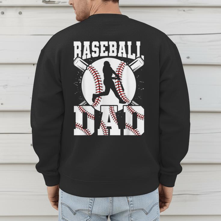 Baseball Dad Apparel Dad Baseball Father's Day Men's Sweatshirt Back Print Baseball Dad Apparel Dad Baseball Father's Day Men's Sweatshirt Back Print