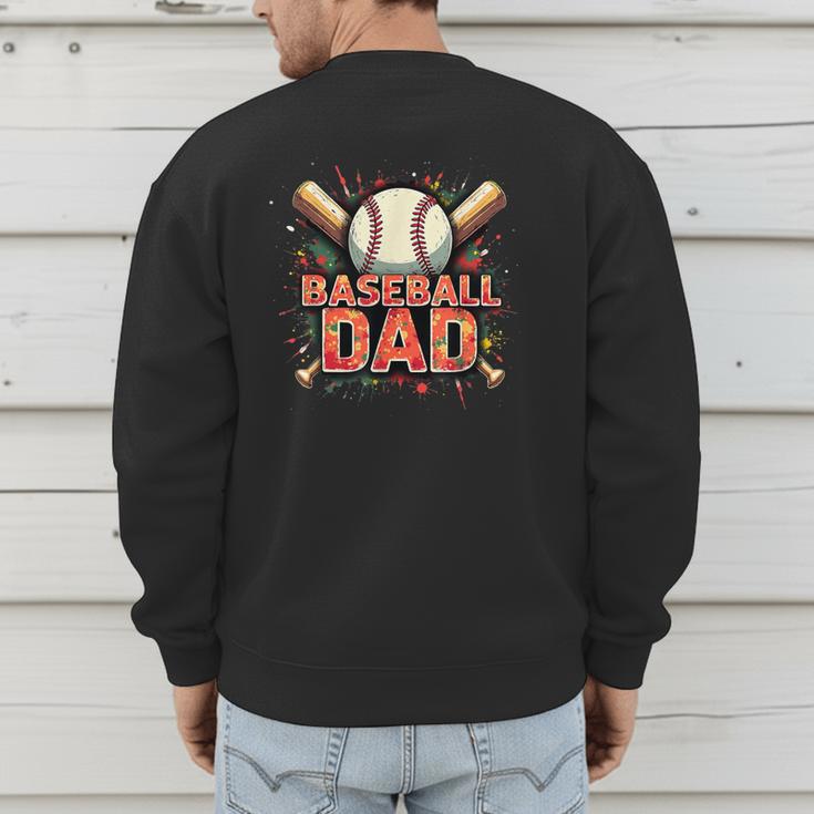 Baseball Dad Camouflage Tee For Proud Fathers Men's Sweatshirt Back Print Baseball Dad Camouflage Tee For Proud Fathers Men's Sweatshirt Back Print