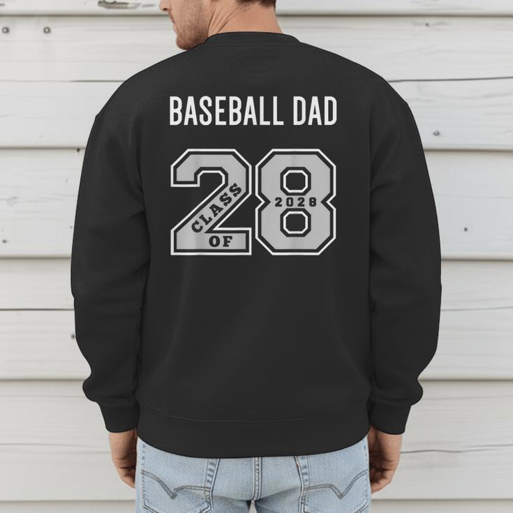 BASEBALL DAD CLASS OF 2028 BASEBALL DAD 28 CLASS OF 28 Men's Sweatshirt Back Print