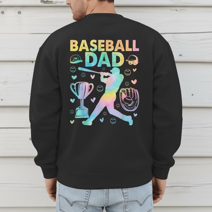 Baseball Dad Cool Fathers Day Coach Player Daddy Papa Men Men's Sweatshirt Back Print Baseball Dad Cool Fathers Day Coach Player Daddy Papa Men Men's Sweatshirt Back Print
