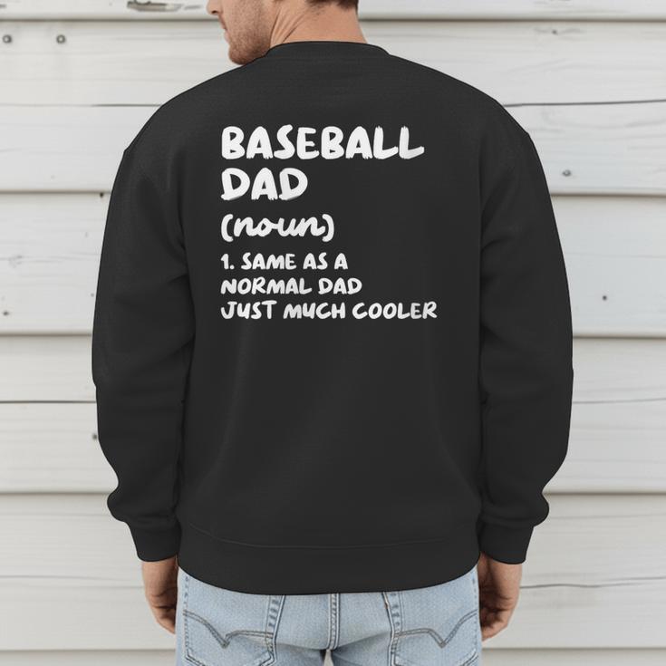 Baseball Dad Definition Men's Sweatshirt Back Print