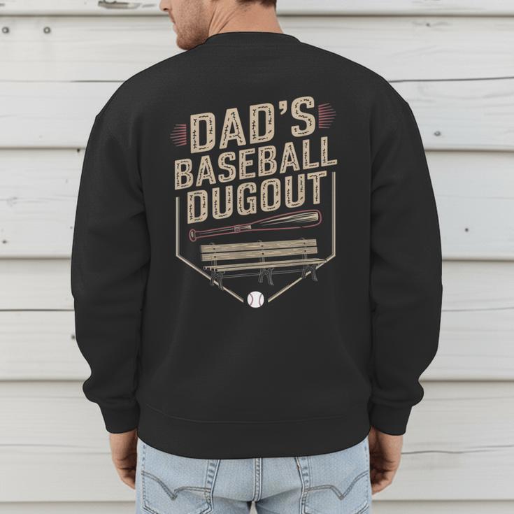 Baseball Baseball Dad Dugout Family Matching Men's Sweatshirt Back Print Baseball Baseball Dad Dugout Family Matching Men's Sweatshirt Back Print
