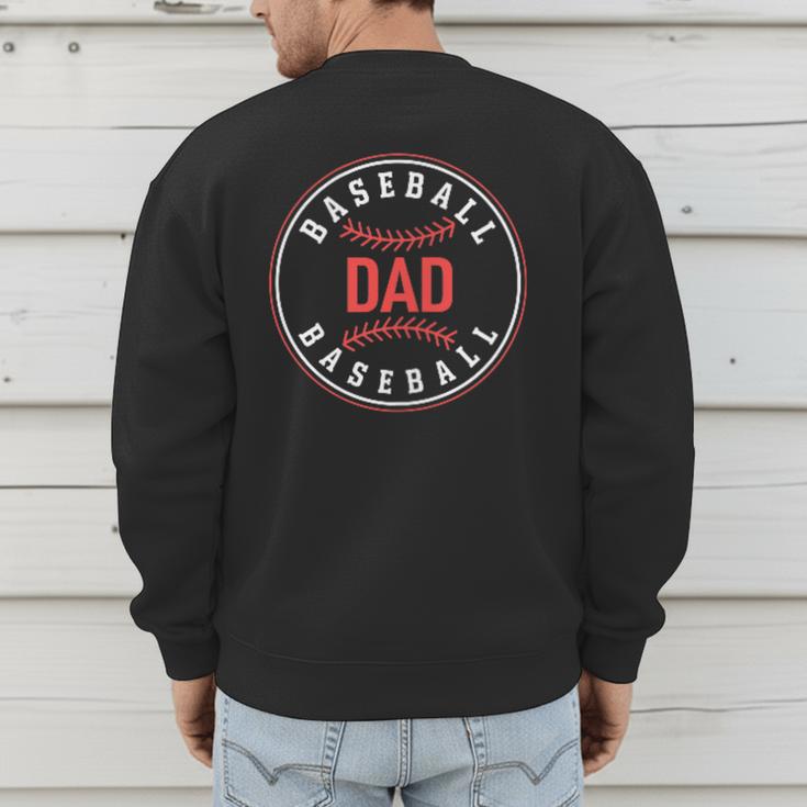 Baseball Dad Father Family Matching Men's Sweatshirt Back Print Baseball Dad Father Family Matching Men's Sweatshirt Back Print