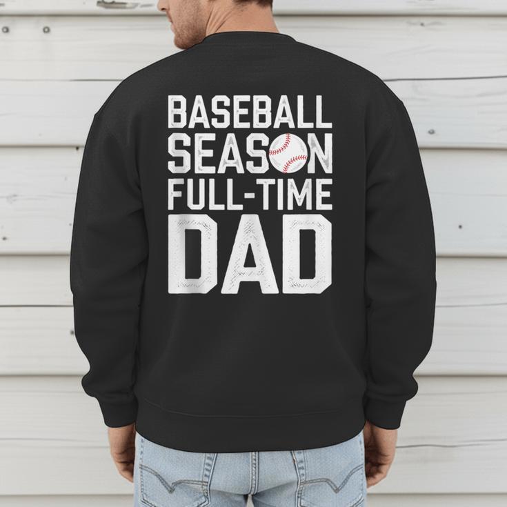 Baseball Dad Father Homerun Fathers Day Baseball Lovers Men's Sweatshirt Back Print Baseball Dad Father Homerun Fathers Day Baseball Lovers Men's Sweatshirt Back Print
