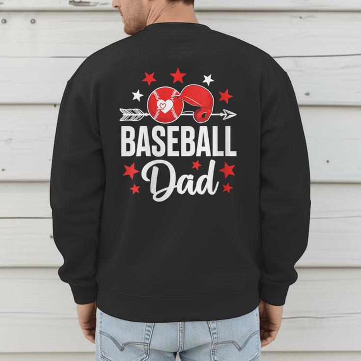Baseball Dad Baseball Father's Day Baseball Player Men Men's Sweatshirt Back Print Baseball Dad Baseball Father's Day Baseball Player Men Men's Sweatshirt Back Print