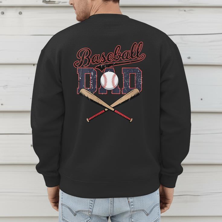 Baseball Dad Father's Day Vintage Retro Sarcastic Dad Men's Sweatshirt Back Print Baseball Dad Father's Day Vintage Retro Sarcastic Dad Men's Sweatshirt Back Print