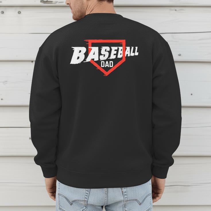 Baseball Dad Field Day Baseball Fans Family Matching Men's Sweatshirt Back Print Baseball Dad Field Day Baseball Fans Family Matching Men's Sweatshirt Back Print