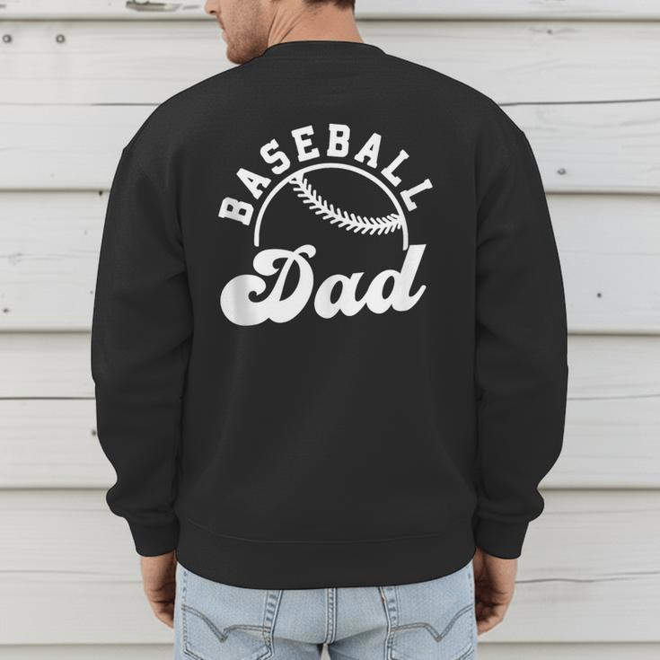 Baseball Dad Matching Baseball Team Lover Men's Sweatshirt Back Print