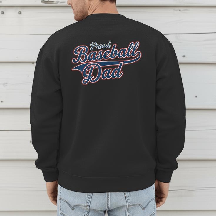 Baseball Dad Graphic Men's Sweatshirt Back Print Baseball Dad Graphic Men's Sweatshirt Back Print