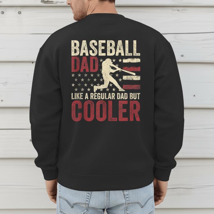 Baseball Dad Vintage Baseball Father’s Day Men's Sweatshirt Back Print Baseball Dad Vintage Baseball Father’s Day Men's Sweatshirt Back Print