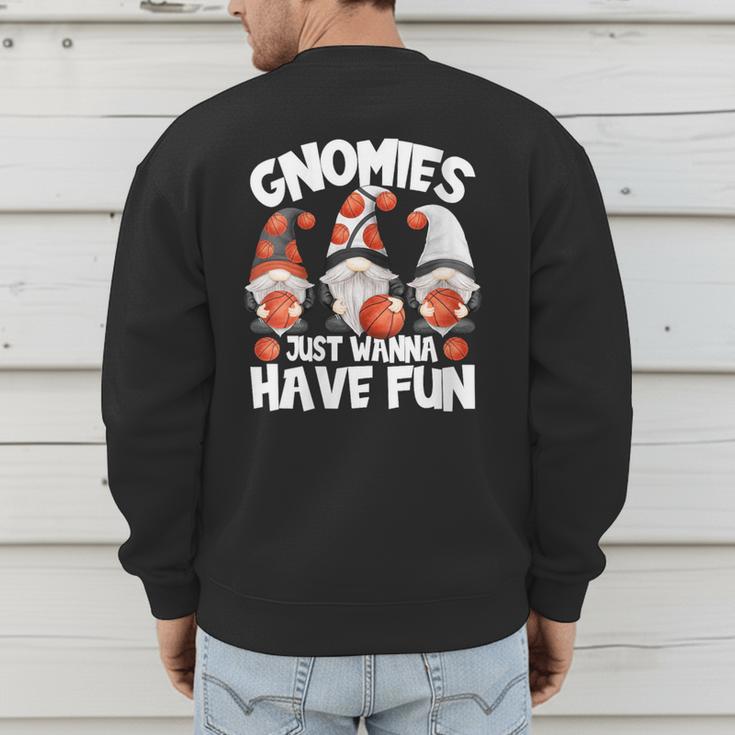 Basketball Gnomies Have Fun For Baseball Dad And Coach Men's Sweatshirt Back Print Basketball Gnomies Have Fun For Baseball Dad And Coach Men's Sweatshirt Back Print