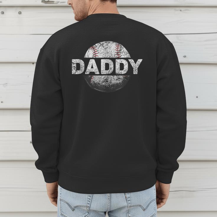 Cool Baseball Dad Daddy Sports Baseball Bat Home Run Men's Sweatshirt Back Print Cool Baseball Dad Daddy Sports Baseball Bat Home Run Men's Sweatshirt Back Print