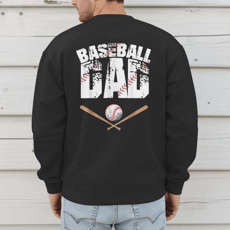 Fathers Day Baseball Dad Men's Sweatshirt Back Print Fathers Day Baseball Dad Men's Sweatshirt Back Print