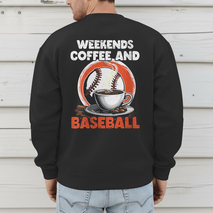 Fathers Day Baseball Dad Parent Men's Sweatshirt Back Print Fathers Day Baseball Dad Parent Men's Sweatshirt Back Print