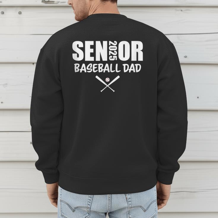 Senior Baseball Dad 2025 Team Parent Helper Class Of 2025 Men's Sweatshirt Back Print