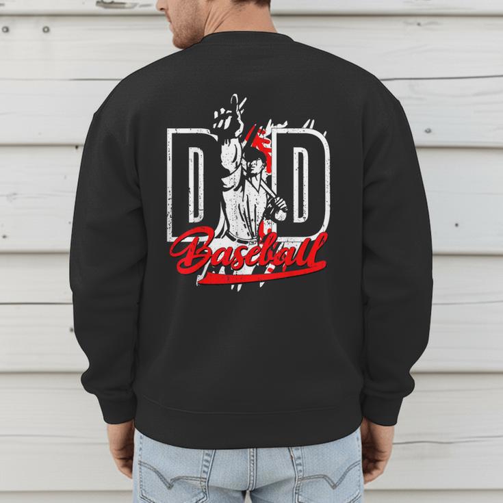 Vintage Baseball Dad Daddy Father's Day Clothing Men's Sweatshirt Back Print Vintage Baseball Dad Daddy Father's Day Clothing Men's Sweatshirt Back Print