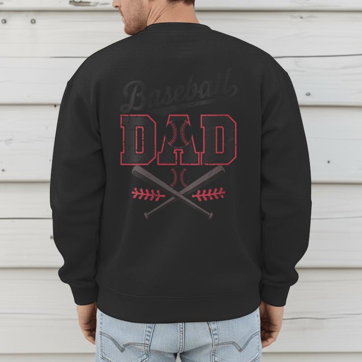 Vintage Baseball Dad Fathers Day Daddy Toddler Kids Boys Men's Sweatshirt Back Print Vintage Baseball Dad Fathers Day Daddy Toddler Kids Boys Men's Sweatshirt Back Print