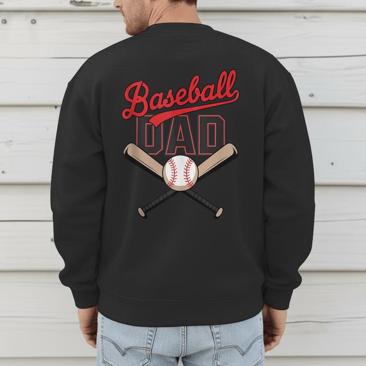 Vintage Baseball Dad Matching Family Father's Day Humor Dad Men's Sweatshirt Back Print Vintage Baseball Dad Matching Family Father's Day Humor Dad Men's Sweatshirt Back Print