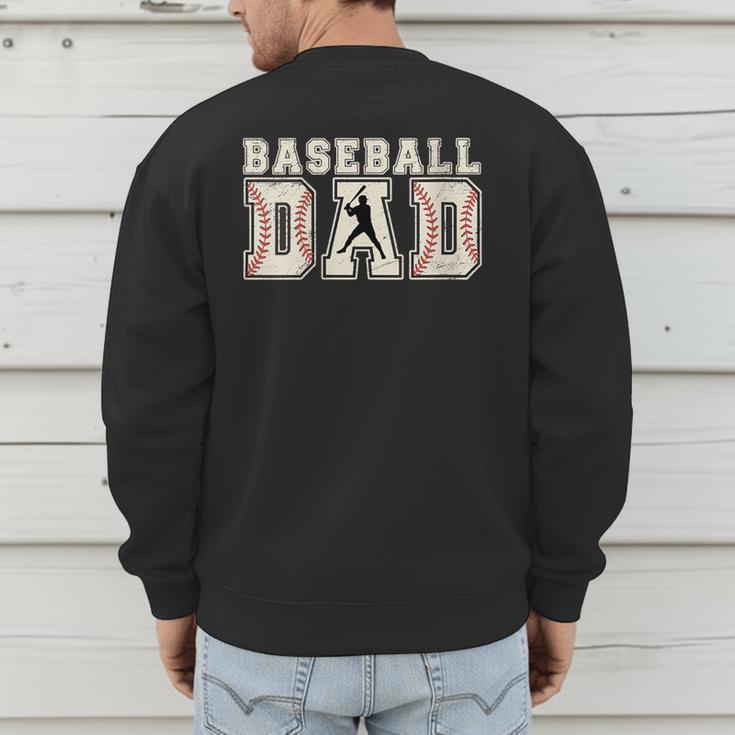 Vintage Baseball Dad Men's Sweatshirt Back Print Vintage Baseball Dad Men's Sweatshirt Back Print
