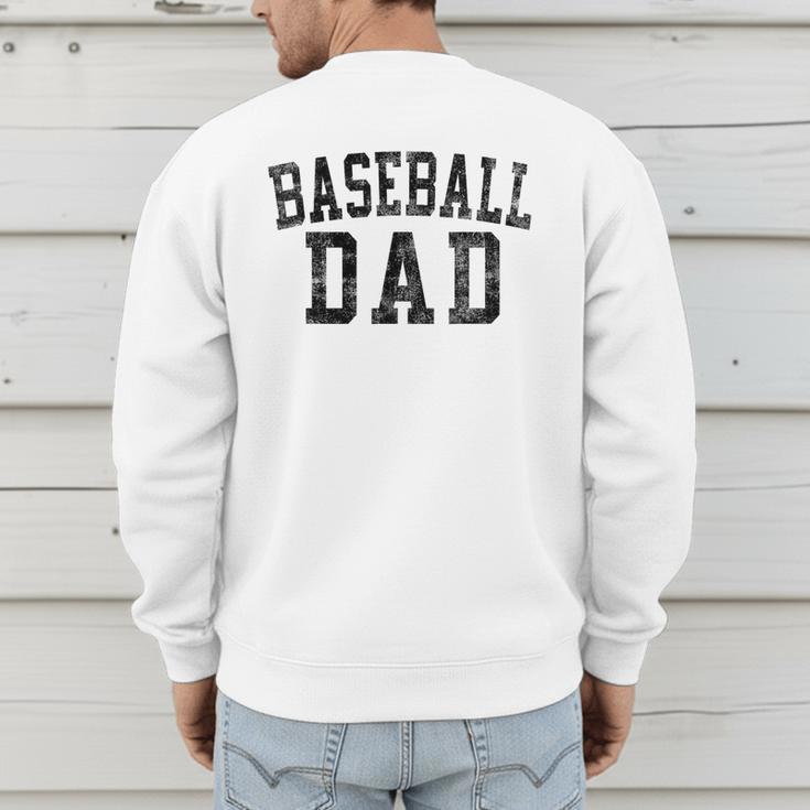 Baseball Dad Birthday Classic Bold Font Baseball Daddy Men's Sweatshirt Back Print Baseball Dad Birthday Classic Bold Font Baseball Daddy Men's Sweatshirt Back Print